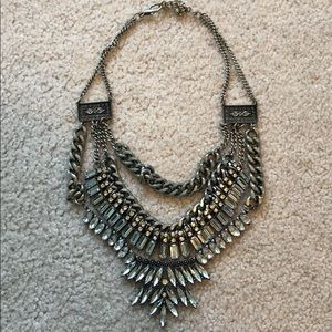 Grey Statement Necklace